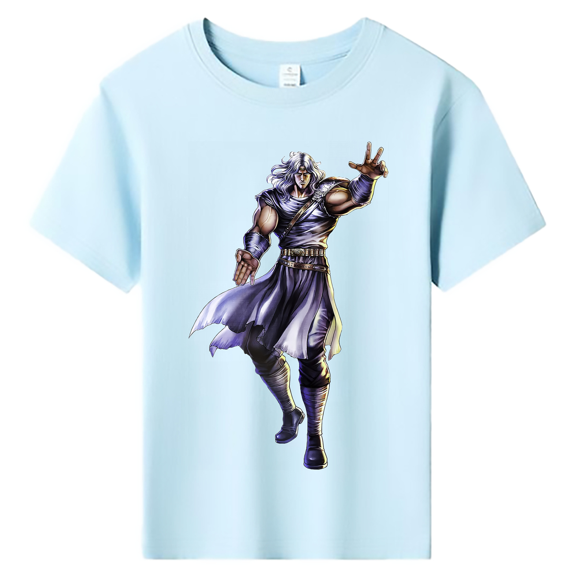 （画像用） 北斗の拳 Fist of the North Star 綿100％キッズTシャツ（フロントプリント）